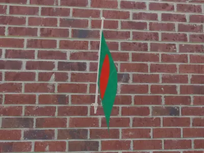 Flag of Bangladesh 3D model