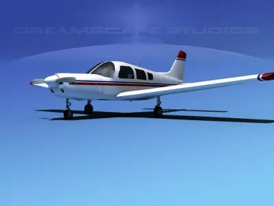 Piper Warrior II 3D model buy