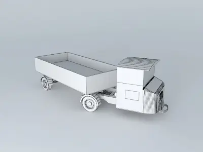 Eco Rail Scammell No 5 Dummy! Old Steam Days Free 3D model