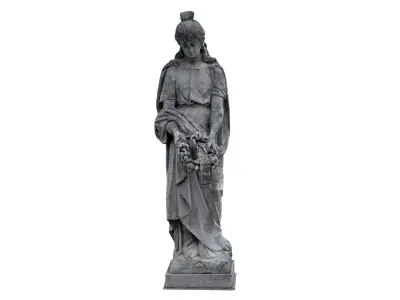 Funeral Sculpture Monument  Low-poly 3D model
