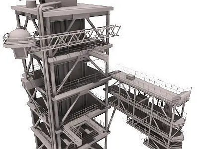 Industrial Tower 3D model by 3D-Horse