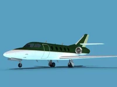 Dassault Falcon 20 V03 3D model