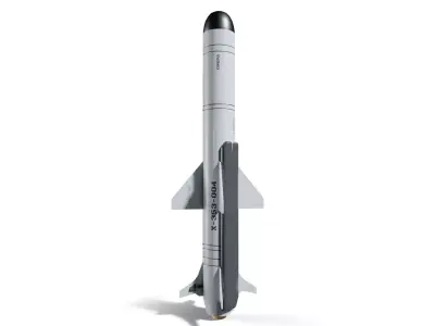 Anti-Ship Missile X-35U Low-poly 3D model