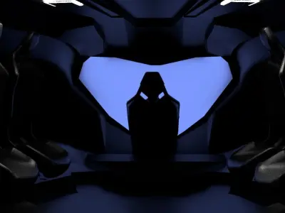 Jet scifi 3D model