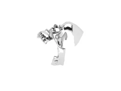 Skull Ring 3D print model 9