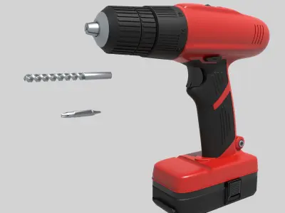 Portable Drill 3D model