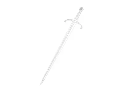 Medieval 3 Swords 3D model