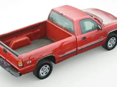Chevrolet Silverado 2000 Low-poly 3D model by be-fastman