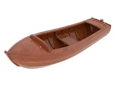 boat simple Low-poly 3D model