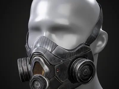 Free Sci-fi Mask Plus Tutorial Free 3D model