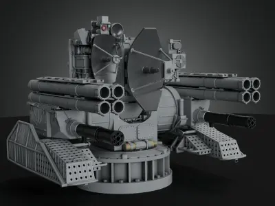 Kashtan CIWS HighPoly 3D model