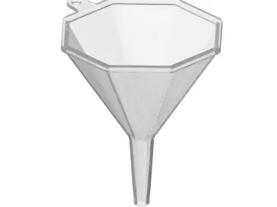 Transparent Octagonal Funnel 3D model