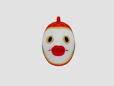 Chinese fish puppet Low-poly 3D model