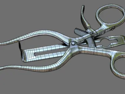 Henley Retractor surgical instrument 3D model