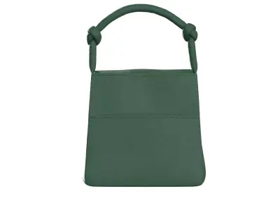 Dark green Leather Hobo Bag  3D model