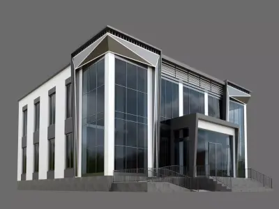 Office Building ID034 3D model