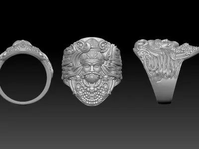 Shiva ring 3D print model
