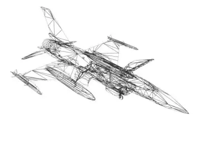 AIRCRAFT F16FIN 3D model