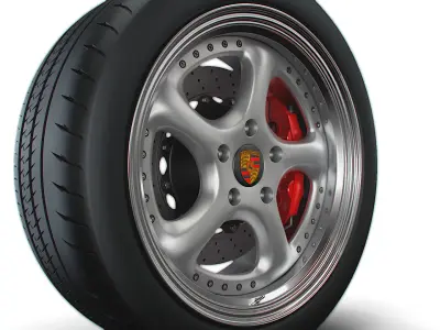 Porsche Turbo P wheel 3D model
