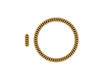 Gold Chain 3D model Low-poly 3D model