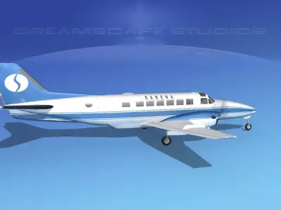 Beechcraft B99 Sabena 3D model