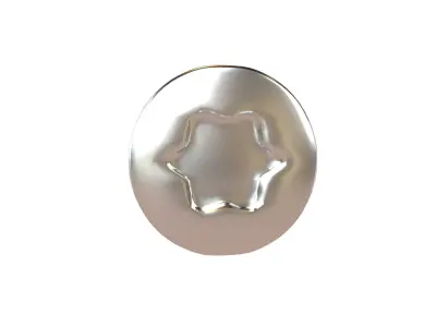 Screw v3 002 Low-poly 3D model