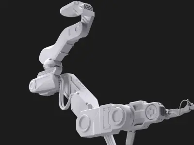 Industrial Robotic Robot Laser Arm Machinery for Assembly 3D model
