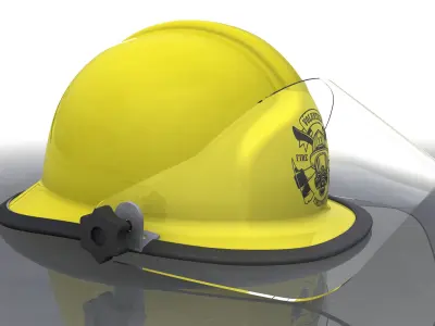 Firefighting Helmet 3D model