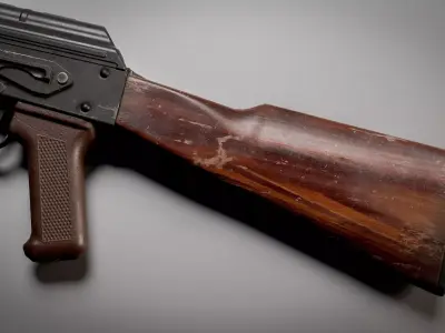 Kalashnikov AK-47 AKM  Low-poly 3D model