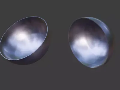 Hemispherical Dish 3D Model Free 3D model