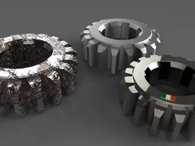 Mechanical Parts Free 3D model