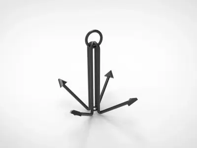 Grapnel Anchor 3D model
