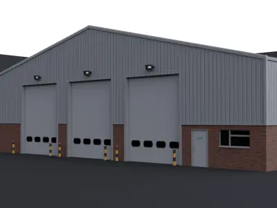 Warehouse 11 Free low-poly 3D model