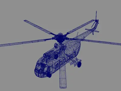 Mi 8 helicopter 3D model