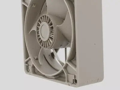 Industrial Machine Cooling Fan Housing for 3D print 3D model