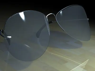 sun glass Low-poly 3D model