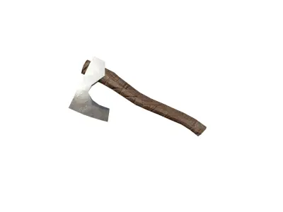 one-handed ax Free low-poly 3D model