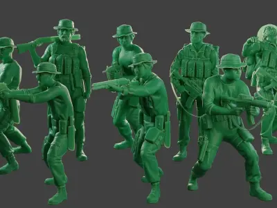 Modern Jungle Soldiers MJS1 Pack 3
