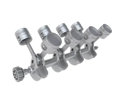 Engine work 3D model