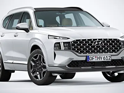 2021 Hyundai Santa Fe 3D model purchase