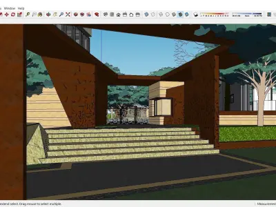 Sketchup Landscape Park H7 3D model