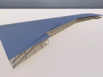 Warehouse-Warehouse Building 3D model shop