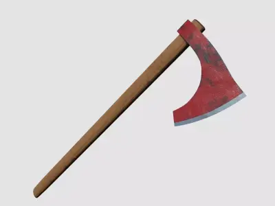 Axe Tool Low-poly 3D model purchase