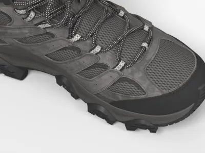  Hiking Boots Mid Cut Waterproof Gray 