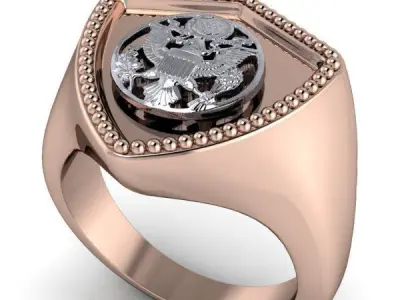 Presidential Signet Ring 3D print model purchase