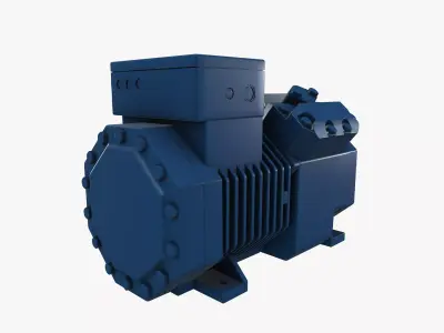 Motor Low-poly 3D model get