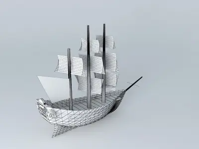 Simple Frigate Free 3D model