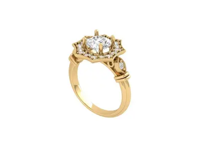 Wedding Ring  3D print model 433