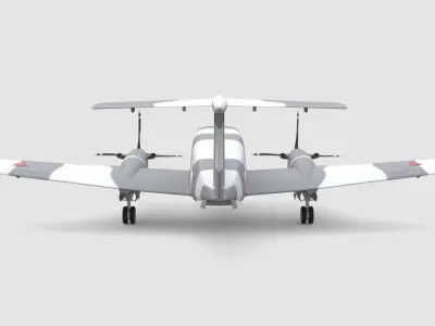 King Air Military Aircraft 3D model