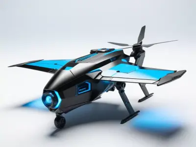 Advanced SciFi Recon Drone 3D model